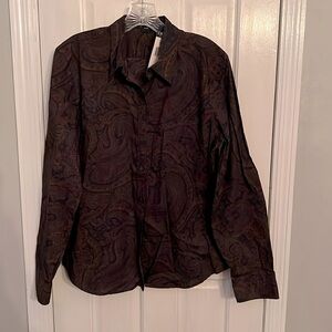 Chaps women’s paisley Blouse